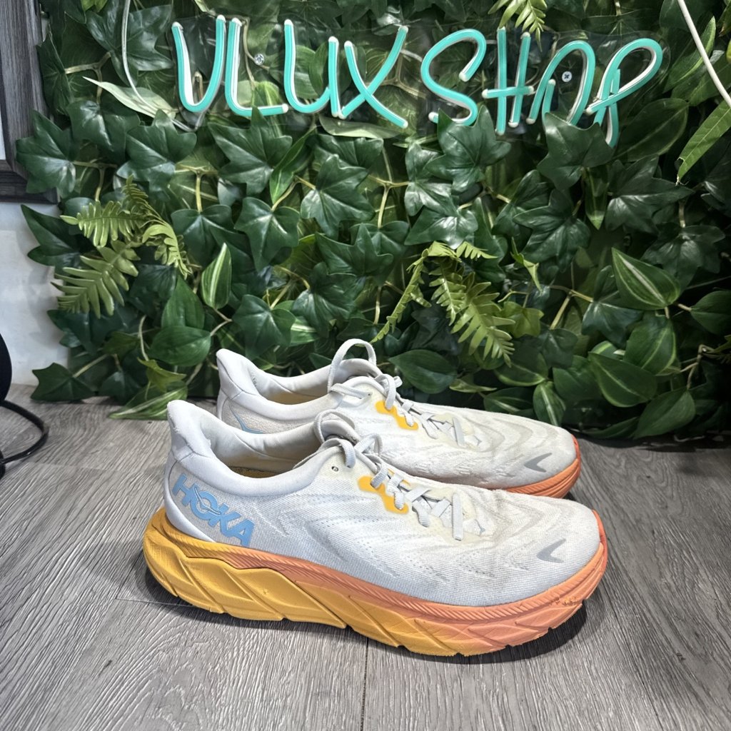 Hoka One One Womens Arahi 6 1123195 Ncbdb White Running Shoes Sneakers Size 9 B